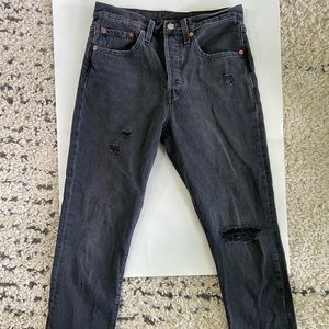 Levi Strauss black skinny jeans